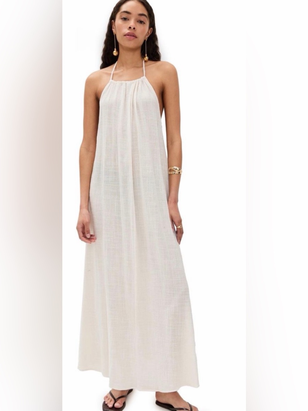 NWT staud nightshade maxi dress sz xl in buttercream $325